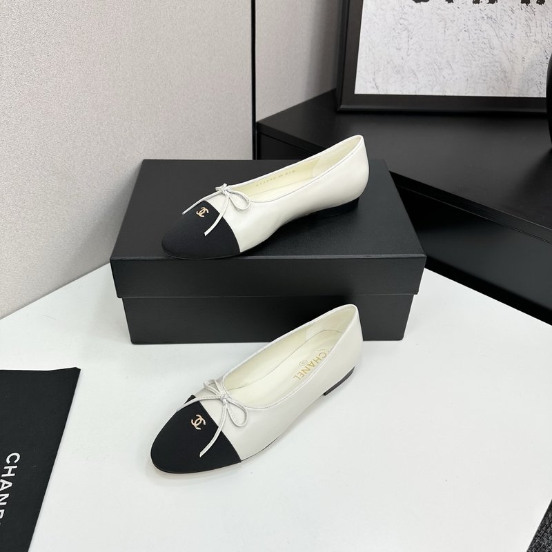 클래식 투톤 슬링백 발레플랫 001-213114