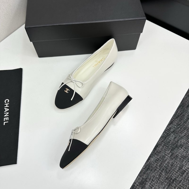 클래식 투톤 슬링백 발레플랫 001-213114