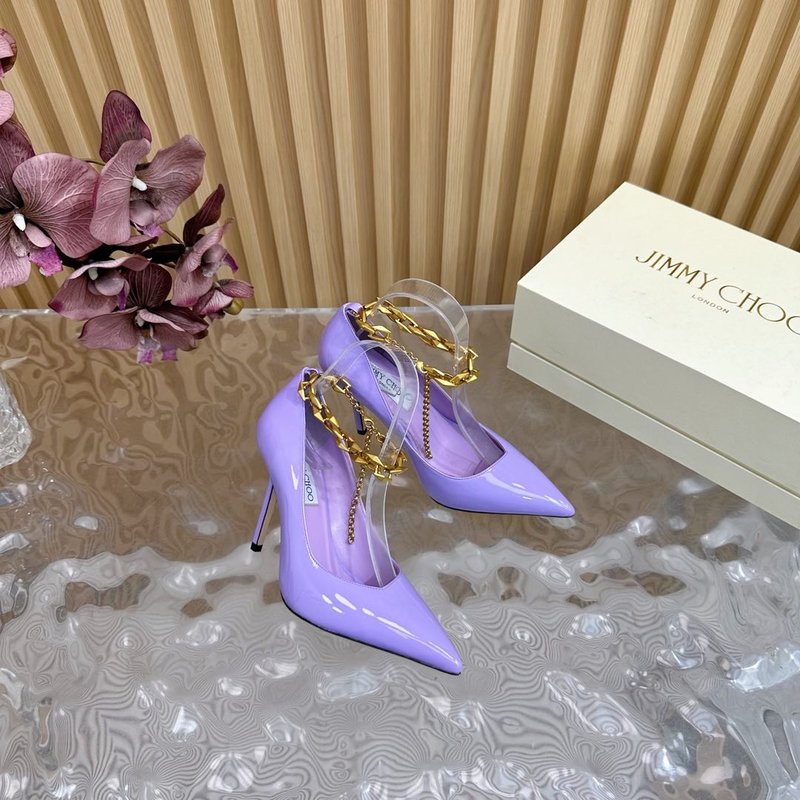 지미추 페이던트 스킨 뾰족구두 힐 샌들 001-213361