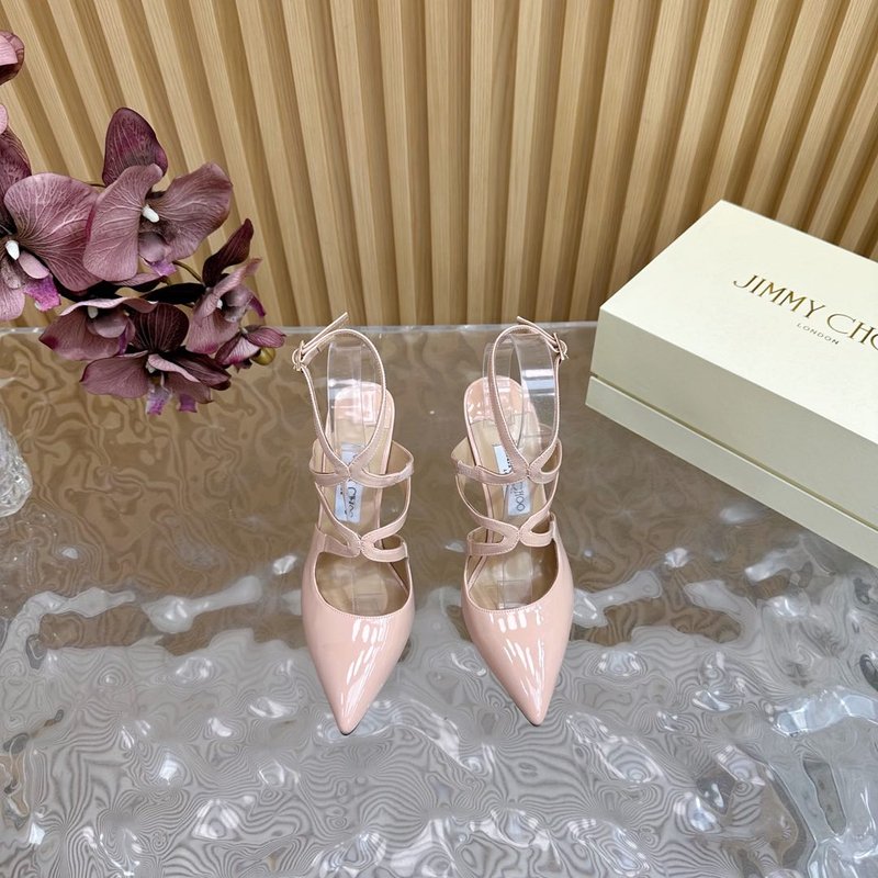 지미추 페이던트 스킨 뾰족코 힐 샌들 001-213369