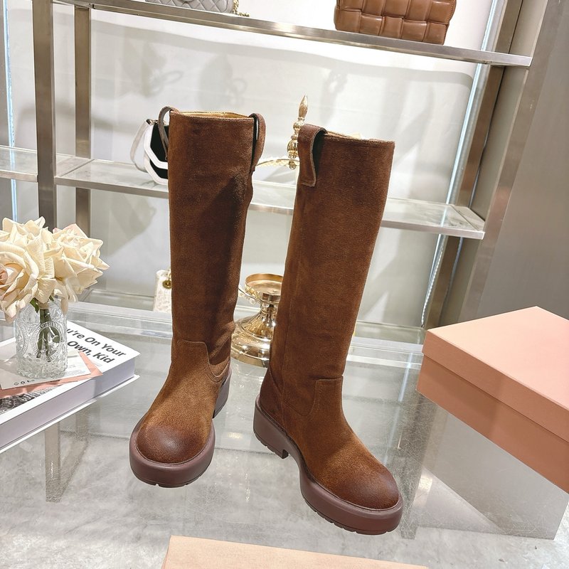 미우미우 가을 겨울 신상 소가죽 롱부츠 001-213659