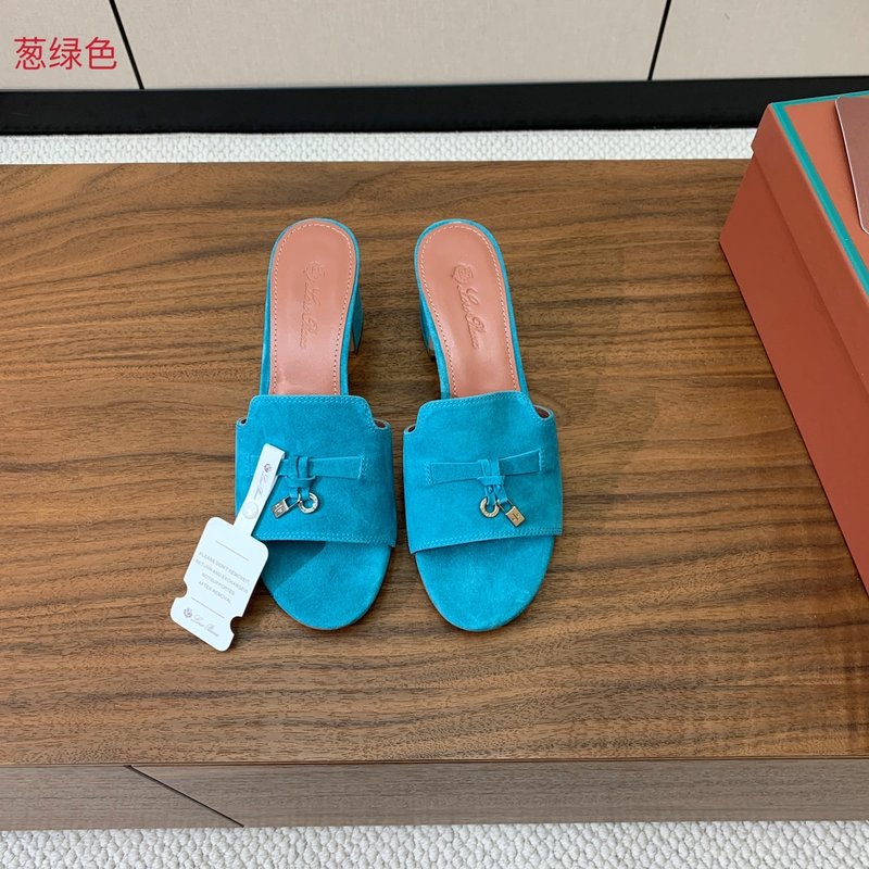 스웨이드 미들 힐 슬리퍼 001-213803