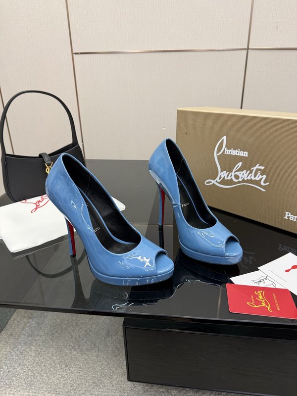 루부탱 에나멜 원스트랩 레드솔 하이힐 001-214680