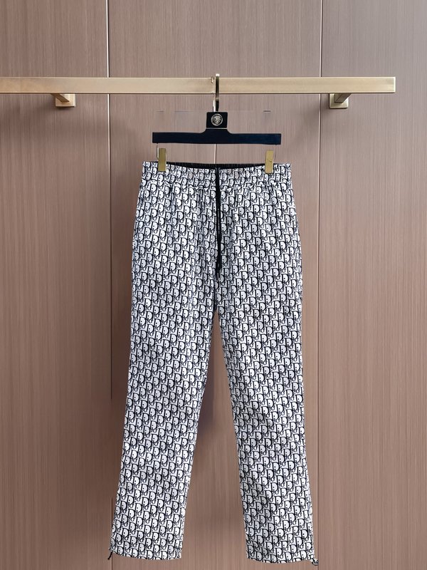 클래식 로고 커스텀 패브릭 캐주얼 팬츠 001-214922