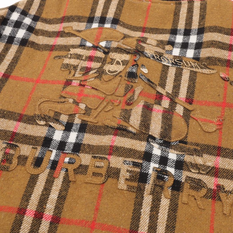 버버리 스트라이프 자수 베이스볼 자켓 001-215170