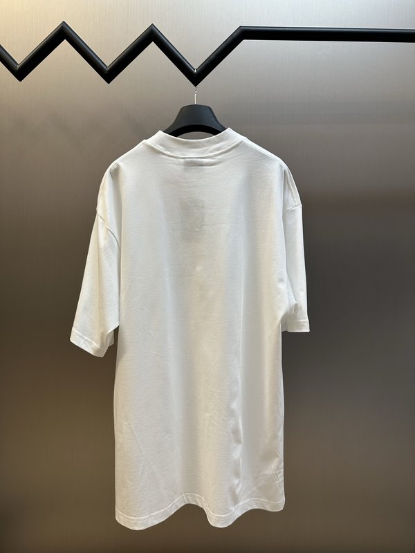 발렌시아가 나노 BB 프린트 반팔 티셔츠 001-215236