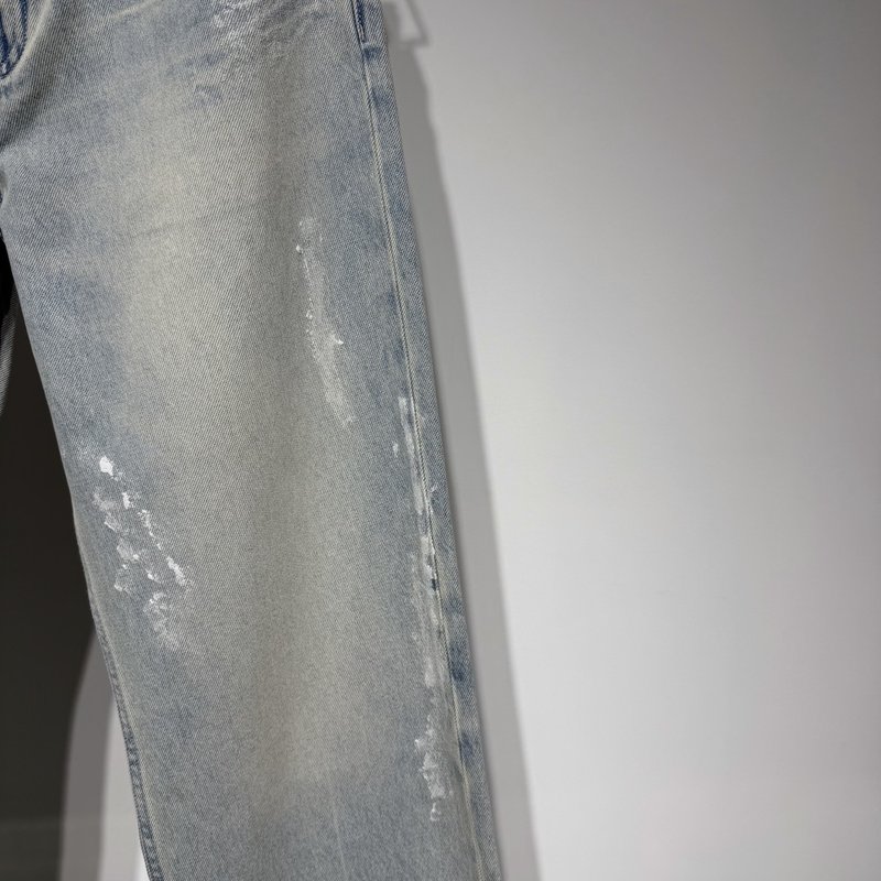 발렌시아가 핸드페인팅 루즈핏 데님 팬츠 001-215292