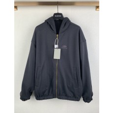발렌시아가 블랙 레드 양면 착용 지퍼 자켓 001-215415
