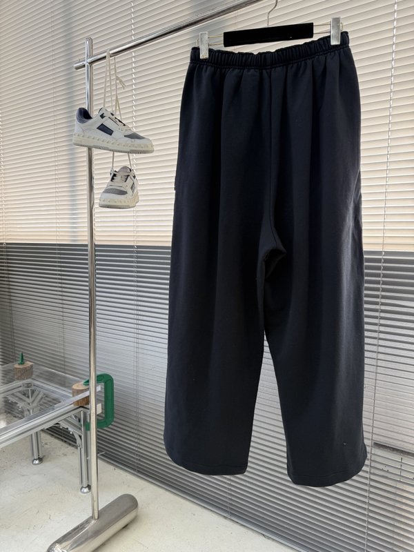 발렌시아가 앞뒤 패치워크 체크 팬츠 001-215418