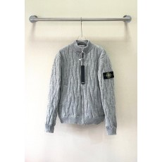 스톤아일랜드 그레이 스탠드 칼라 지퍼 패딩 001-215584