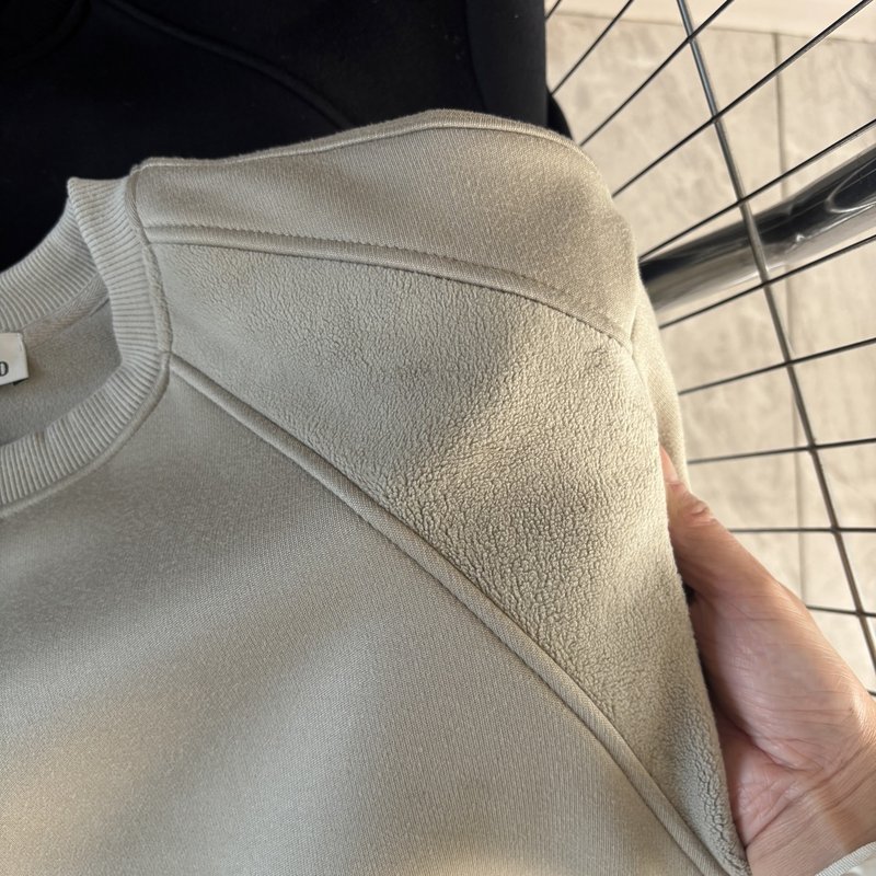 스톤아일랜드 라운드넥 기모 후드티 001-215593