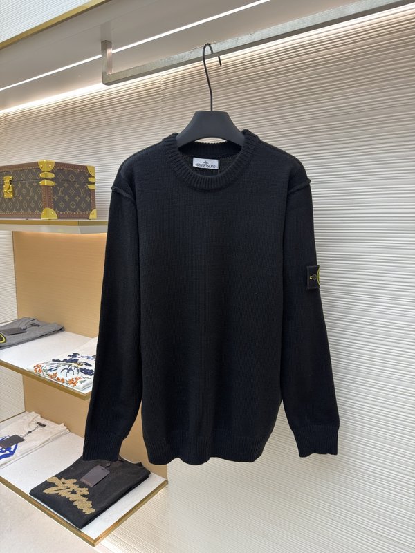 스톤아일랜드 암부 로고 니트 001-215595