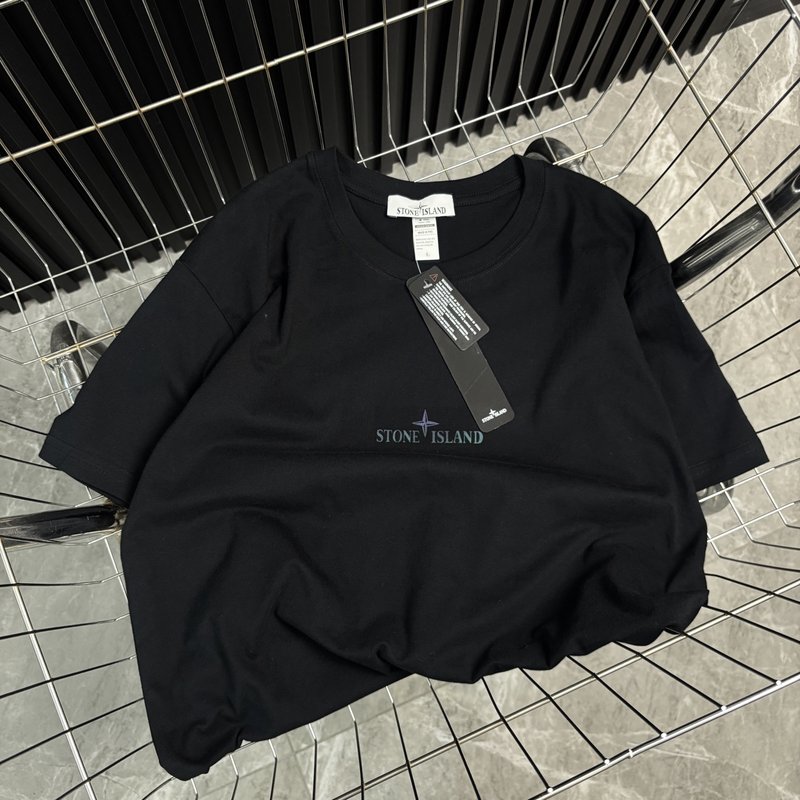 스톤아일랜드 3M 반사 로고 숏슬리브 티셔츠 001-215641