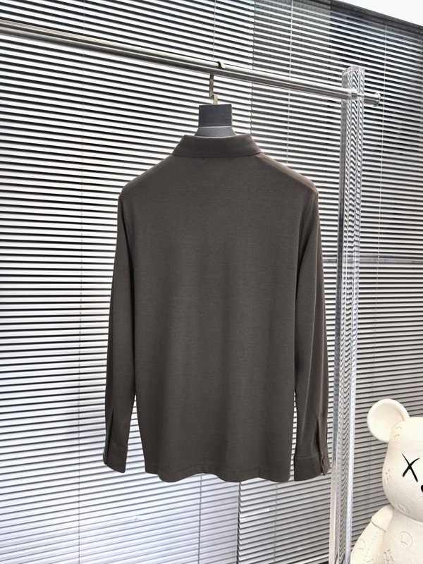 제냐 남성 긴팔 칼라 티셔츠 001-215938