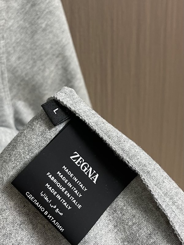 제냐 남성 라운드넥 반팔 티셔츠 면 001-216028