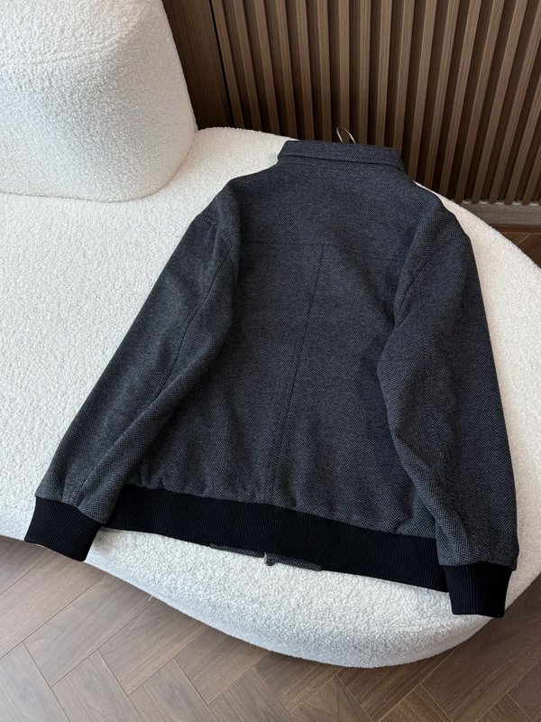 Kiton 가을 겨울 헤링본 텍스처 비즈니스 캐주얼 자 001-216040