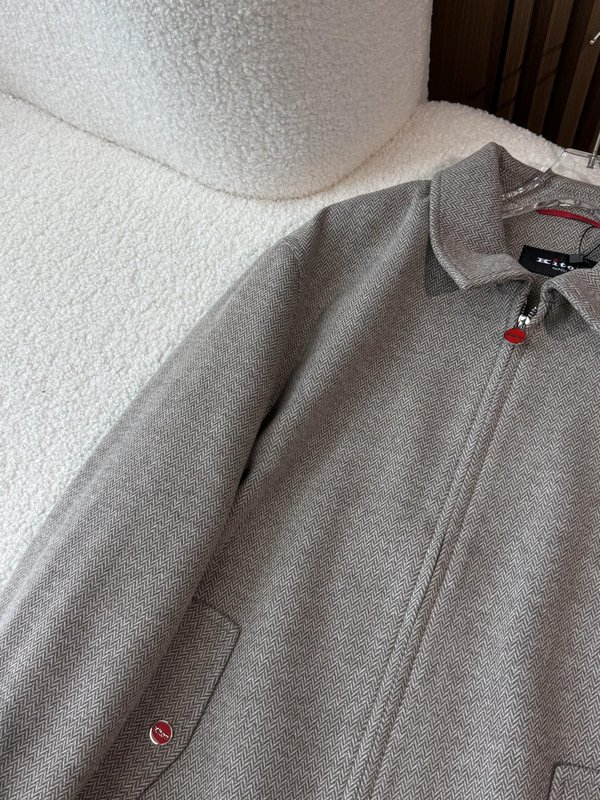 Kiton 가을 겨울 턱도리 헤링본 비즈니스 캐주얼 자 001-216041
