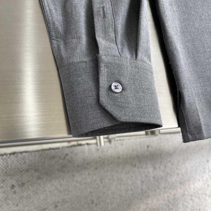 Kiton 남성 텐셀 코튼 칼라 롱슬리브 셔츠 001-216049