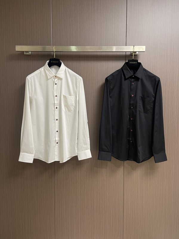 Kiton 남성 솔리드 컬러 긴팔 셔츠 001-216061