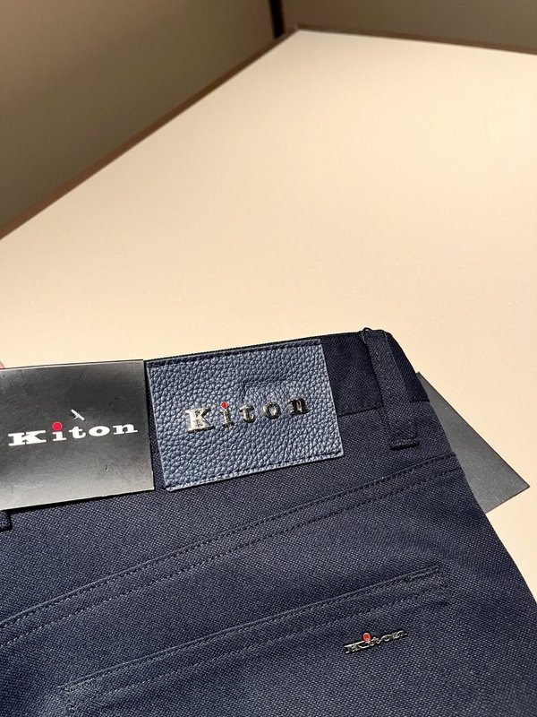 Kiton 남성 프리미엄 슬림 핏 캐주얼 팬츠 001-216073