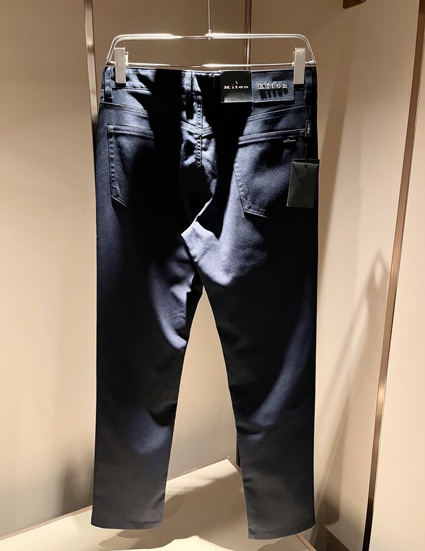 Kiton 남성 프리미엄 슬림 핏 캐주얼 팬츠 001-216073