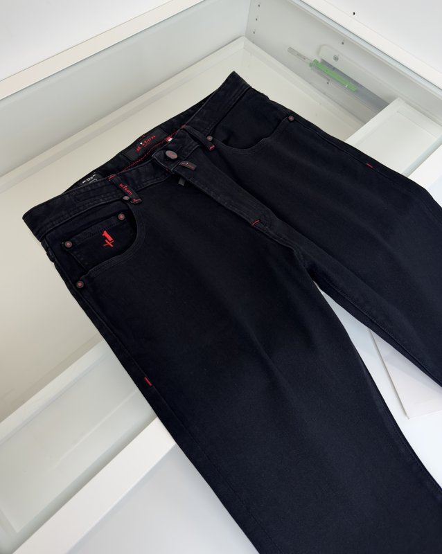 Kiton 남성 비즈니스 캐주얼 슬림핏 데님 팬츠 001-216075