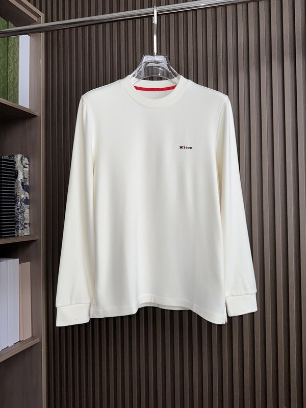 Kiton 가을 겨울 신상 텐셀 데론 니트 티셔츠 001-216103
