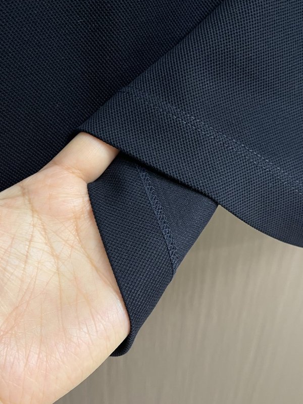 Kiton 남성 하프 지퍼 니트 반팔 폴로 셔츠 001-216117