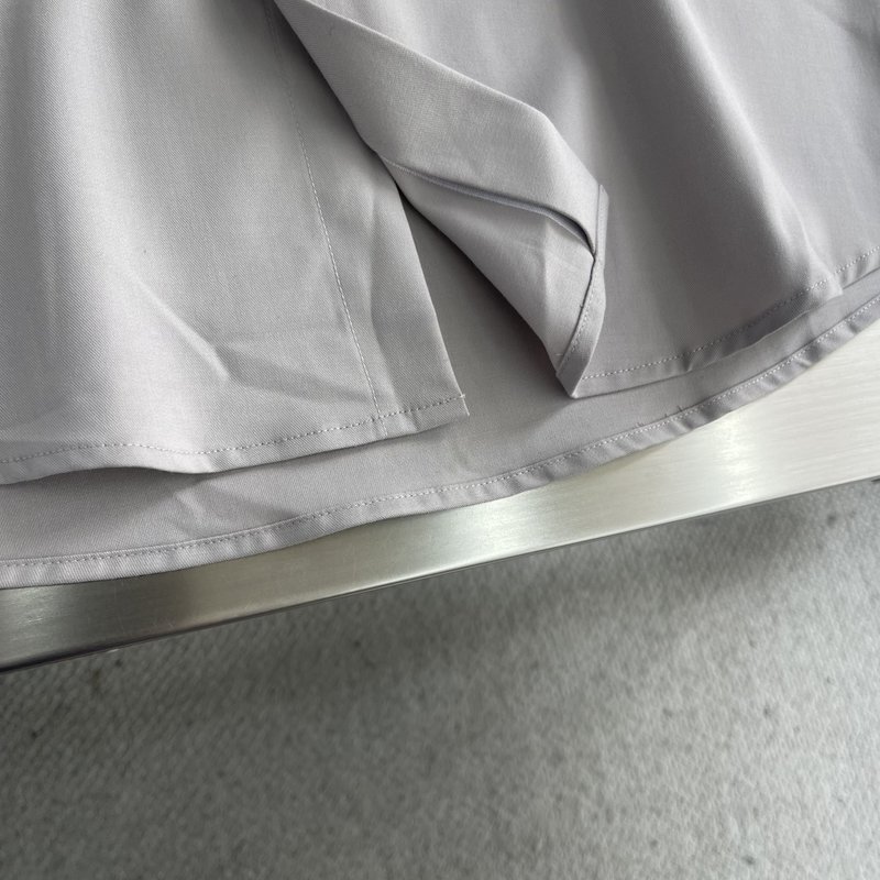 Kiton 남성 면 소재 자수 칼라 긴팔 셔츠 001-216121