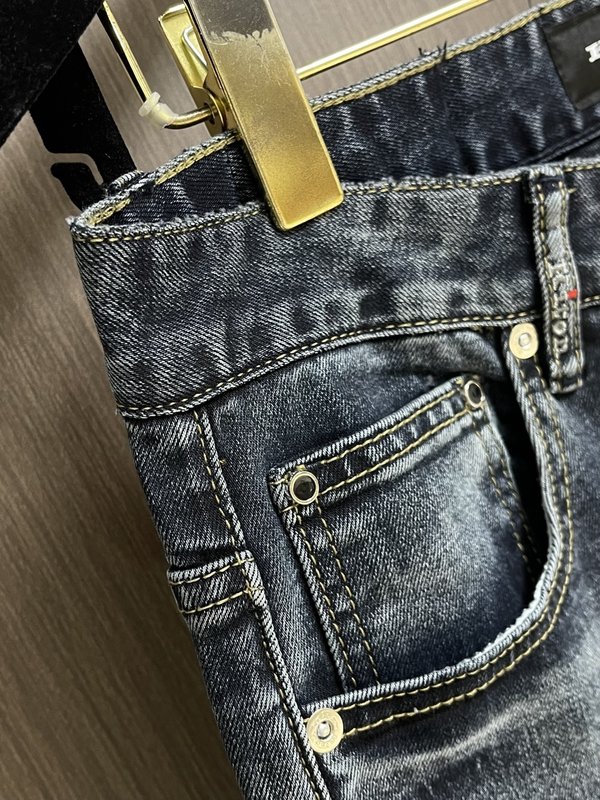 Kiton 남성 스트레이트 진 001-216134