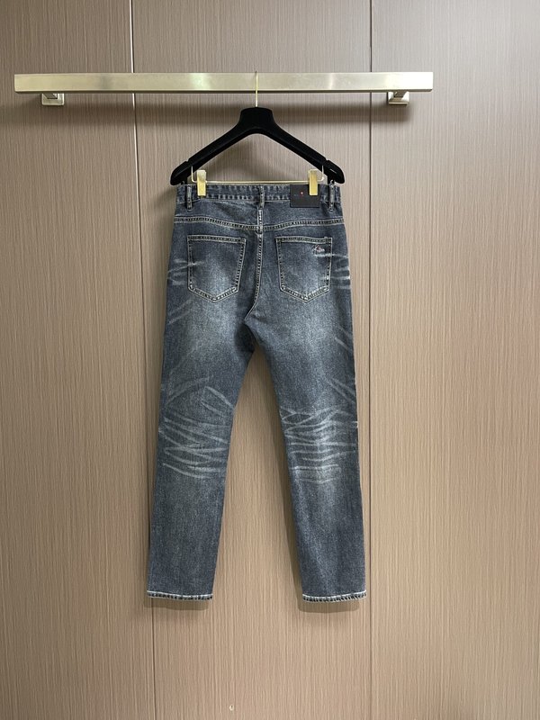 Kiton 남성 스트레이트 진 001-216134