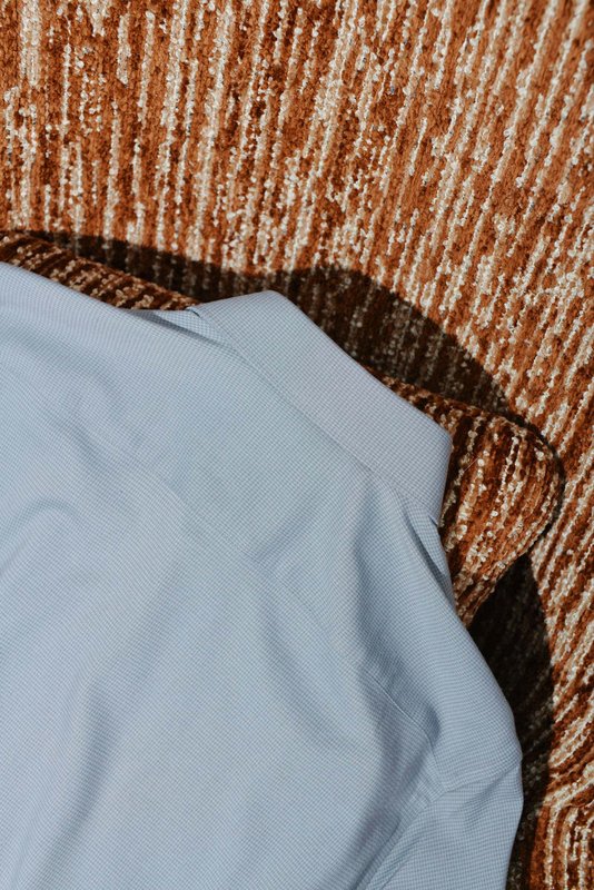 Kiton 울 천사격 긴팔 셔츠 남성용 001-216155