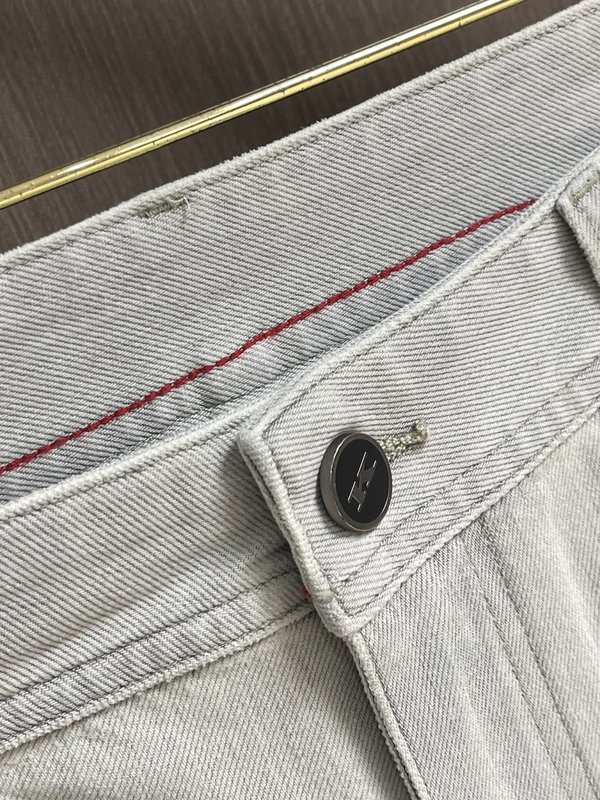 Kiton 남성 스트레이트 진 001-216157