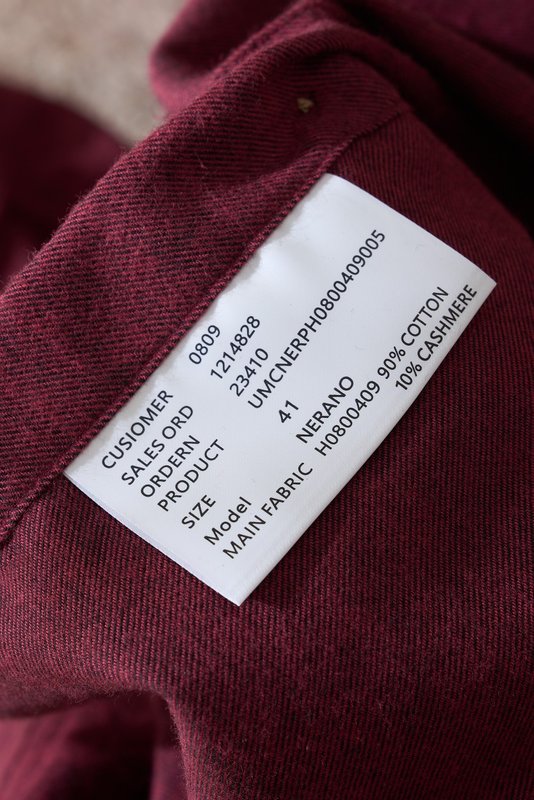 Kiton 남성 두꺼운 벨벳 셔츠 001-216174