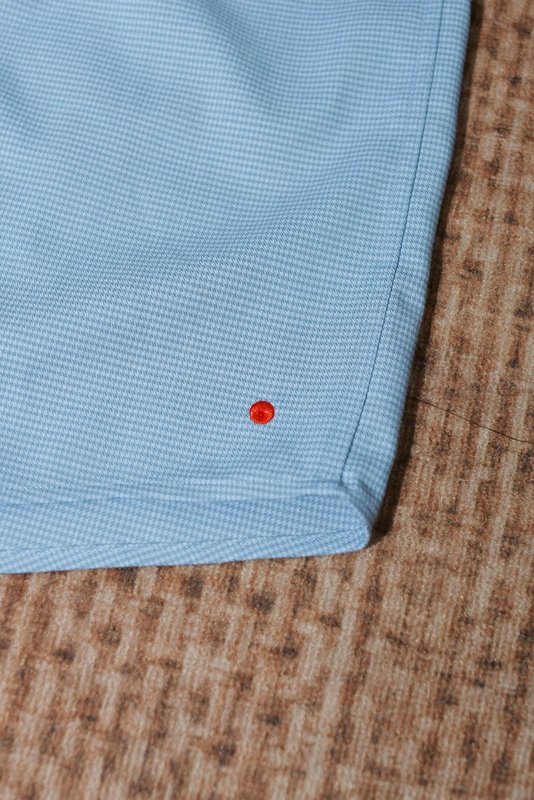 Kiton 남성 울 천조 무늬 긴팔 셔츠 001-216181