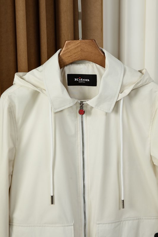 Kiton 심플 패션 후드 자켓 아우터 001-216206