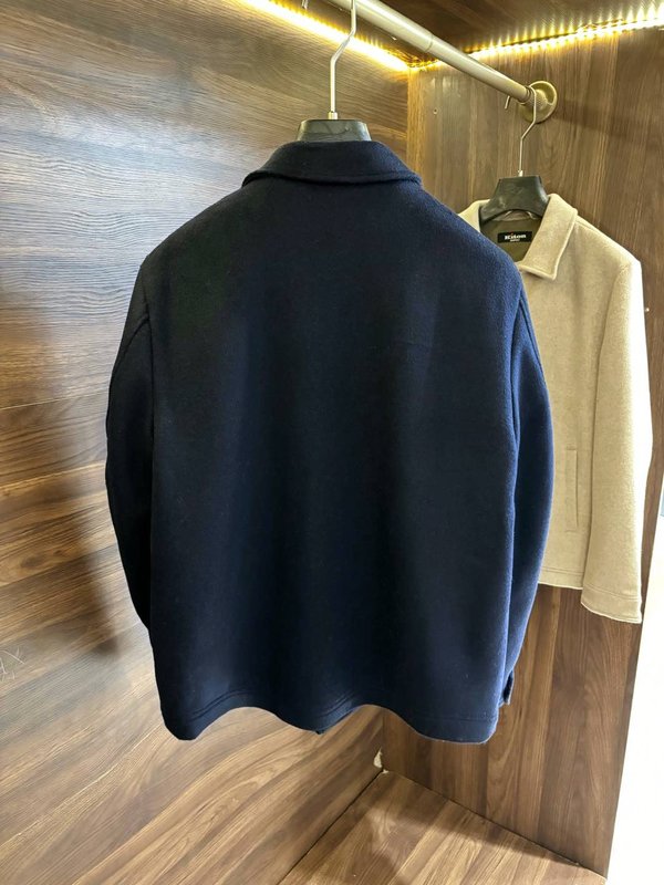 Kiton 울 캐시미어 혼방 남성 셔츠 자켓 001-216210