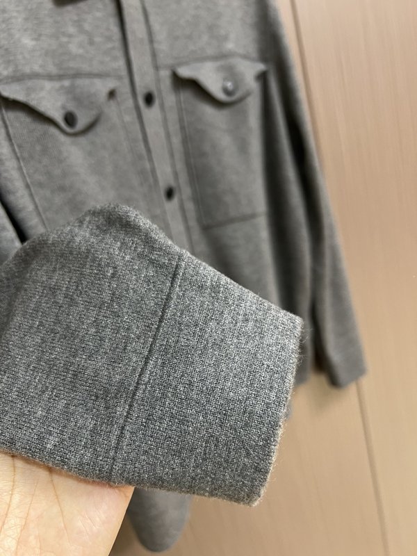 Kiton 가을 겨울 울 플립 칼라 자켓 아우터 001-216214