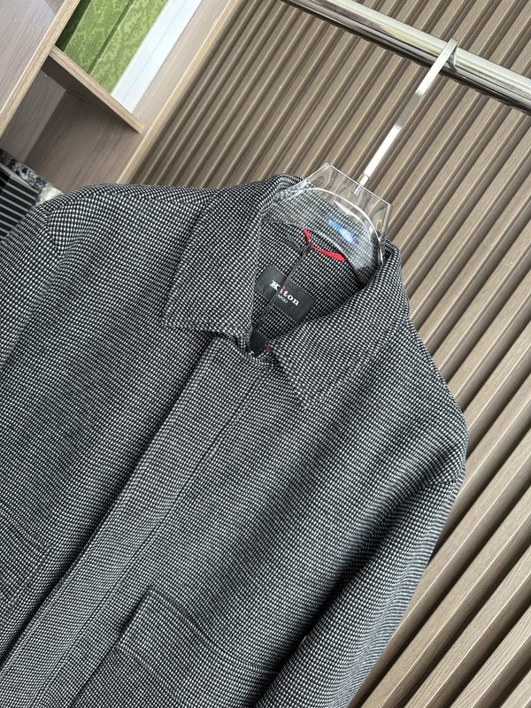 Kiton 올드머니 스타일 가을 겨울 울 자켓 001-216221