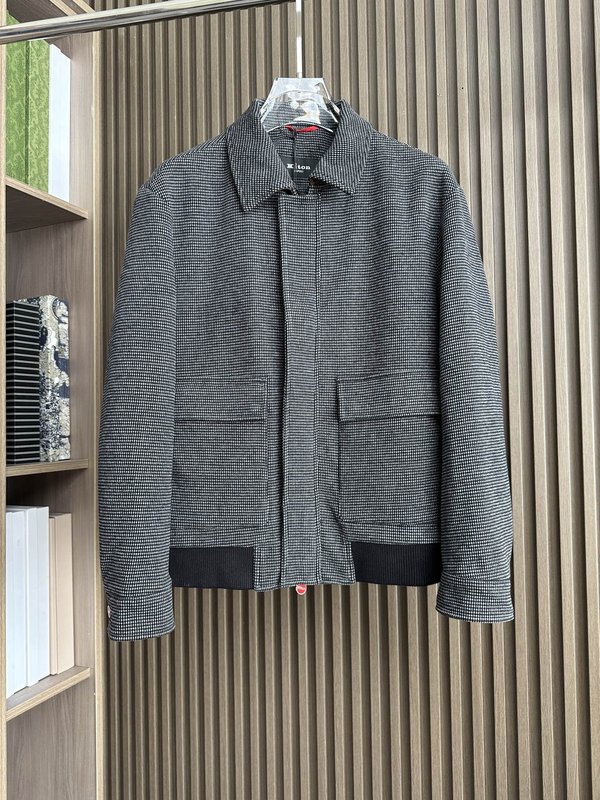 Kiton 올드머니 스타일 가을 겨울 울 자켓 001-216221