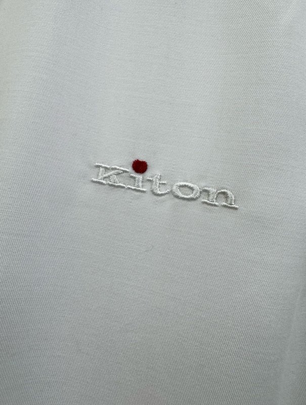 Kiton 남성 비즈니스 캐주얼 면 셔츠 001-216234