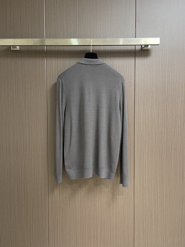 Kiton 3 버튼 라펠 니트 긴팔 스웨터 001-216236