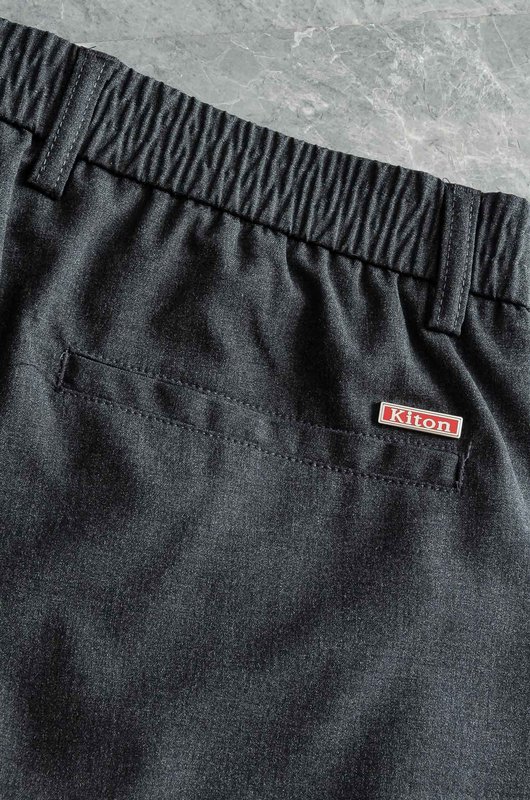 Kiton 남성 캐주얼 스포츠 세트 자켓 및 바지 001-216238