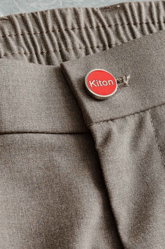 Kiton 남성 캐주얼 스포츠 세트 자켓 및 바지 001-216253