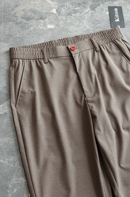 Kiton 남성 캐주얼 스포츠 세트 자켓 및 바지 001-216253