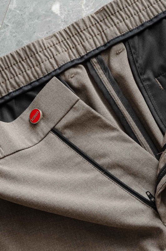 Kiton 남성 캐주얼 스포츠 세트 자켓 및 바지 001-216253