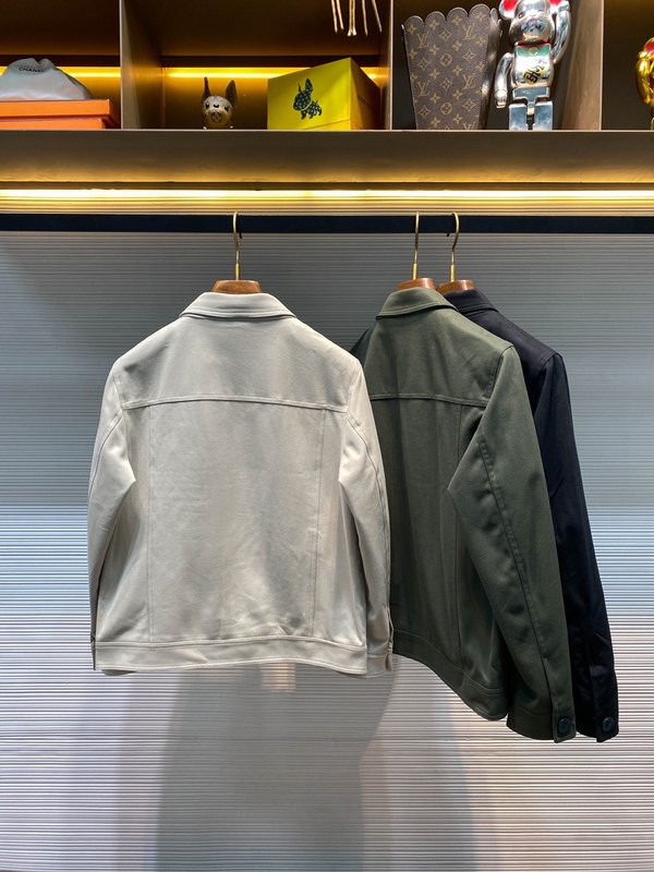 Kiton 가을 겨울 브러시드 테크니컬 칼라 자켓 001-216264
