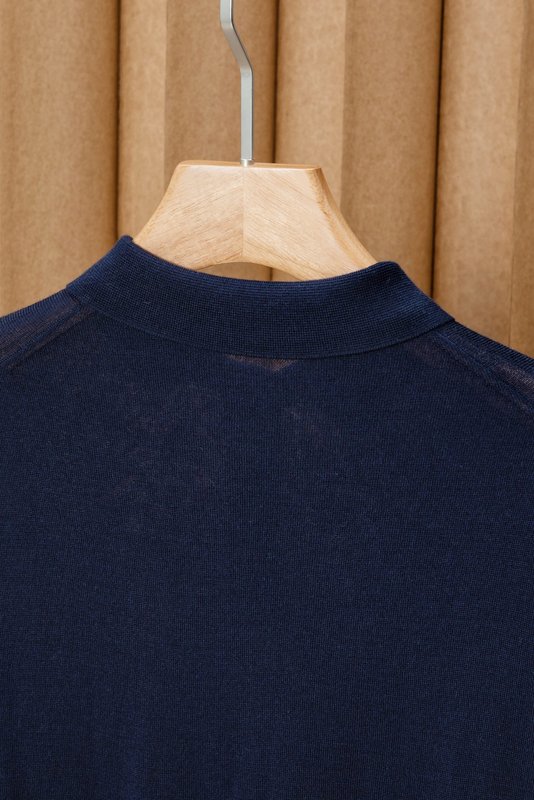 Kiton 남성 폴로 칼라 울 니트 001-216287