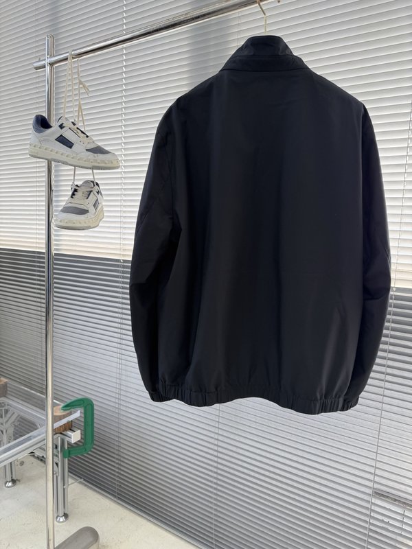 키톤 양면 착용 스탠드 칼라 지퍼 자켓 001-216290