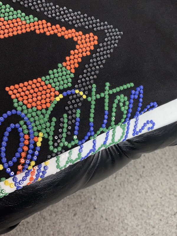 루이비통 남성 순면 라운드넥 반팔 티셔츠 001-216346